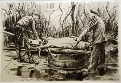 Richard M&uuml;ller (1874-1954),Auch in der Erfassung spontaner Motive ist M&uuml;ller ein
Meister,a spontaneous sketch in masterly performance