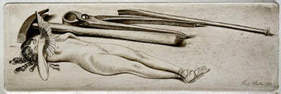 Richard M&uuml;ller (1874-1954),ein wenig Chauvinismus ist in dieser Radierung nicht zu
verhehlen,There is no denying that some chauvinism is to find in this etching