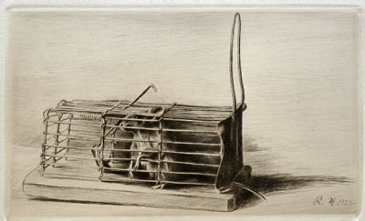 Richard M&uuml;ller (1874-1954),nach der Zeichnung lt. M&uuml;ller im  Wald
freigesetzt,according to M&uuml;llers notes after drawing released in the woods